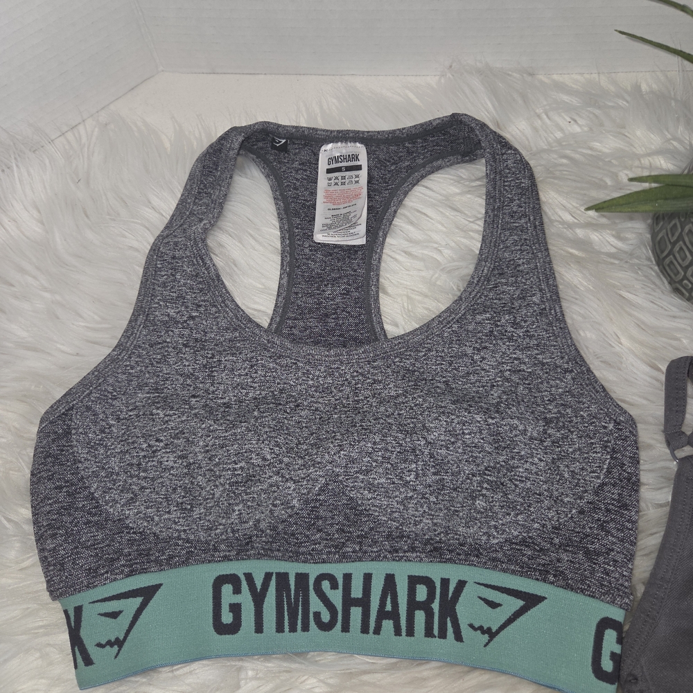 Gymshark Women's Gray Sports Bras - Supportive Activewear , Bundle Of 2 Size S - Picture 3 of 9